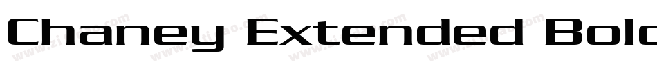 Chaney Extended BoldItalic字体转换